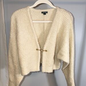 Wild Fable Cream Cardigan with Gold Clasp Size S